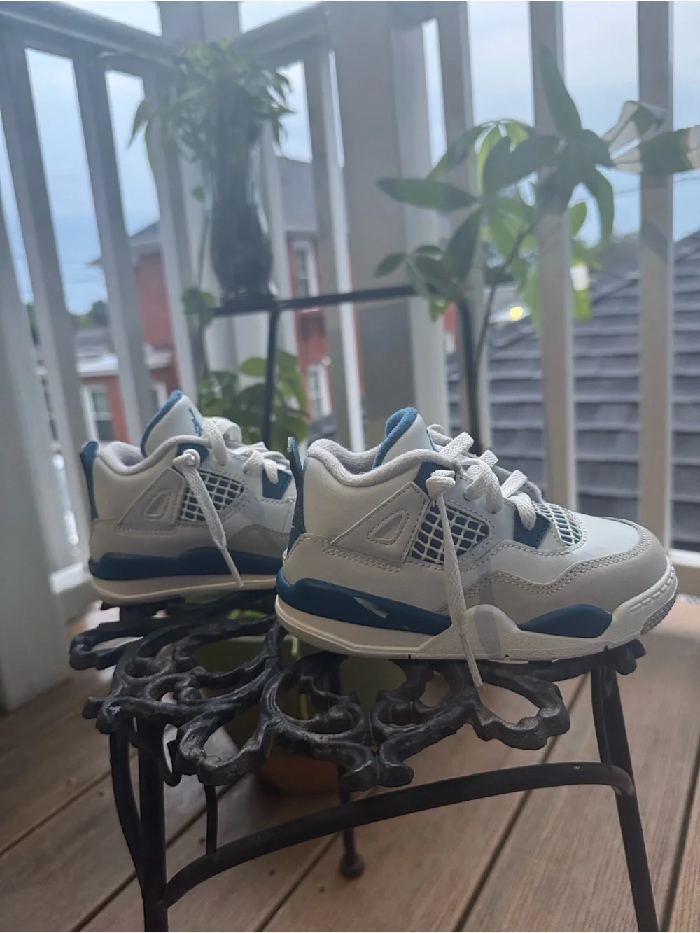 Air Jordan 4 ‘Industrial Blue’ Toddler Sneakers Size 8 toddler boys